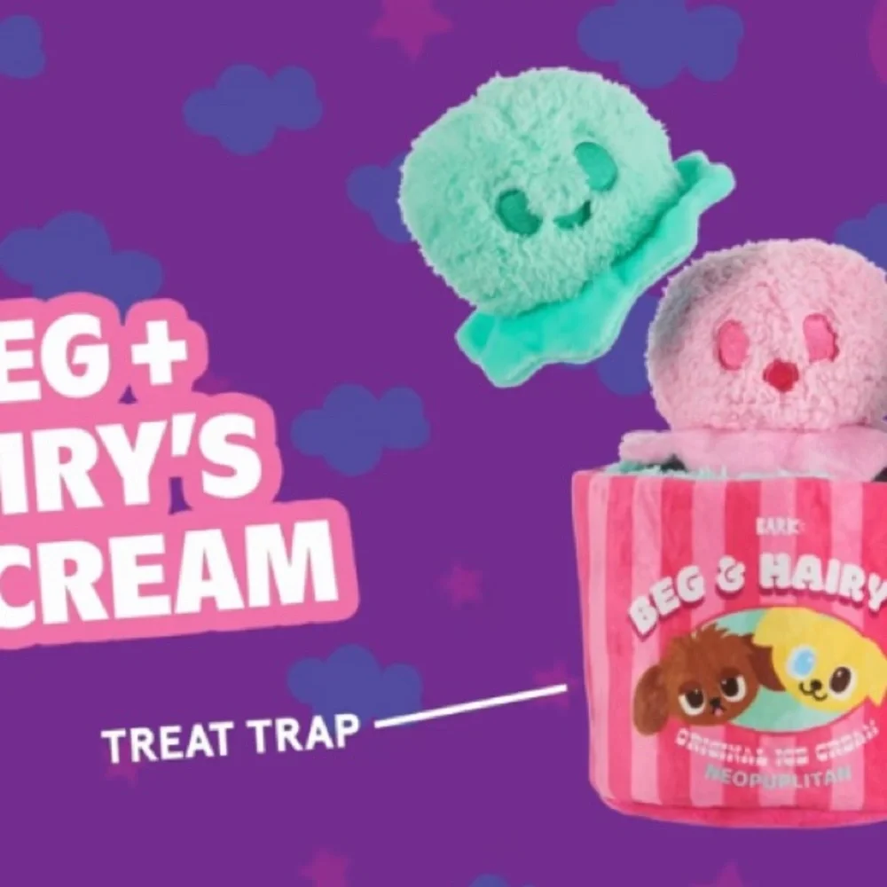 Bark ‘Beg & Hairy's Ice Cream’ Plush Dog Toy(s)